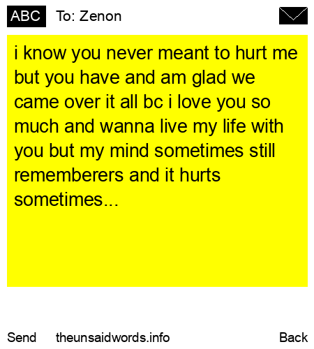 unsent message to Zenon