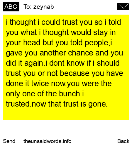 unsent message to zeynab