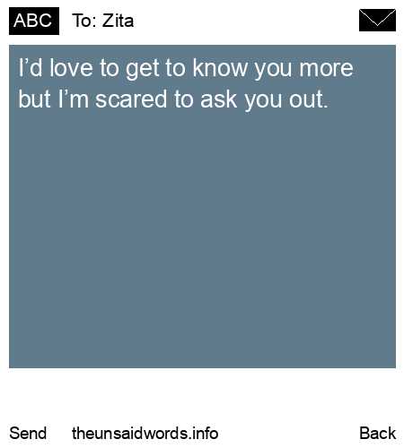 unsent message to Zita