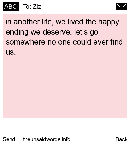 unsent message to Ziz