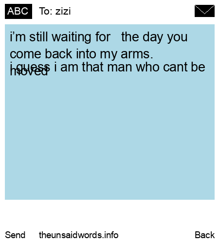 unsent message to zizi