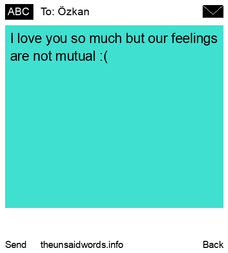 unsent message to Özkan