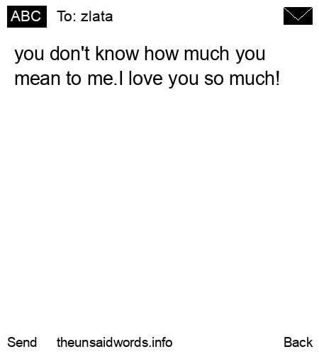 unsent message to zlata