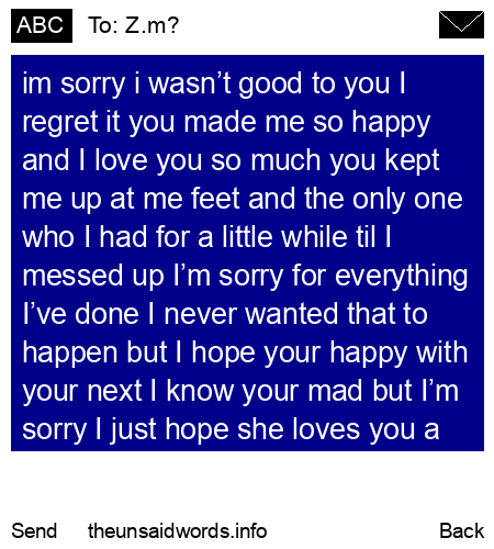 unsent message to Z.m?