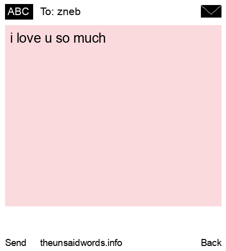 unsent message to zneb