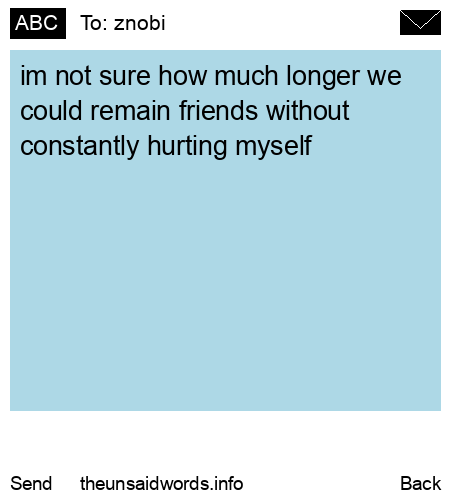 unsent message to znobi