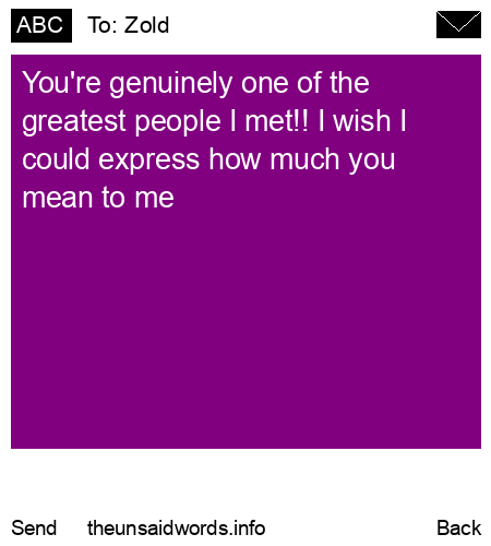 unsent message to Zold