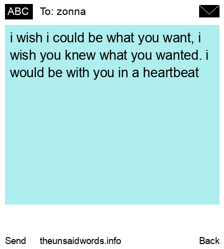 unsent message to zonna