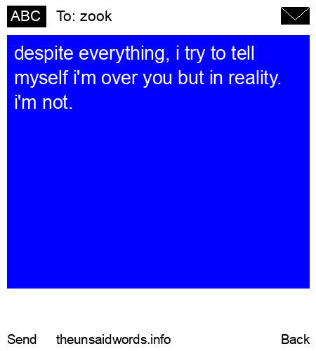 unsent message to zook