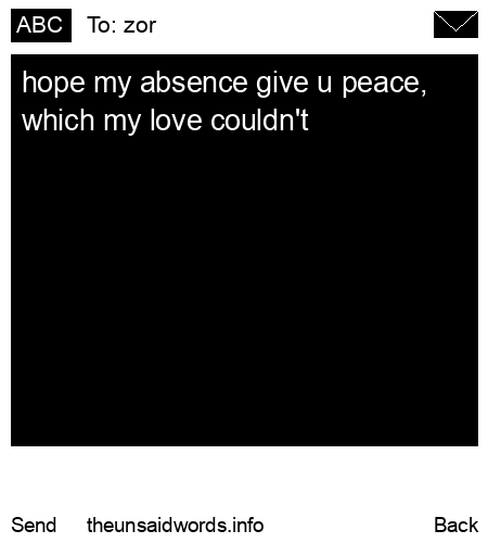 unsent message to zor