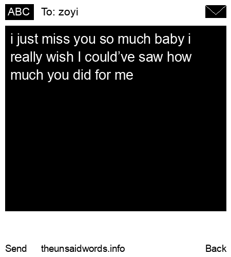 unsent message to zoyi