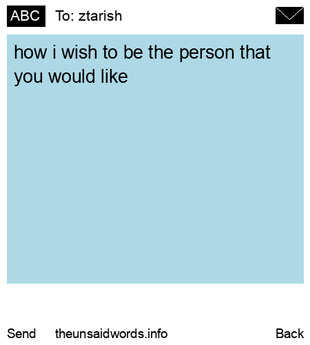 unsent message to ztarish