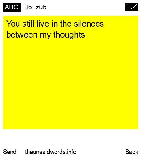 unsent message to zub