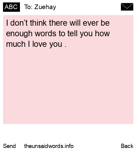 unsent message to Zuehay