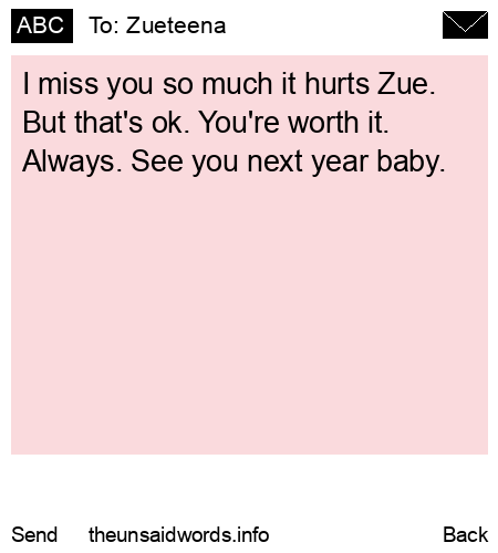 unsent message to Zueteena 
