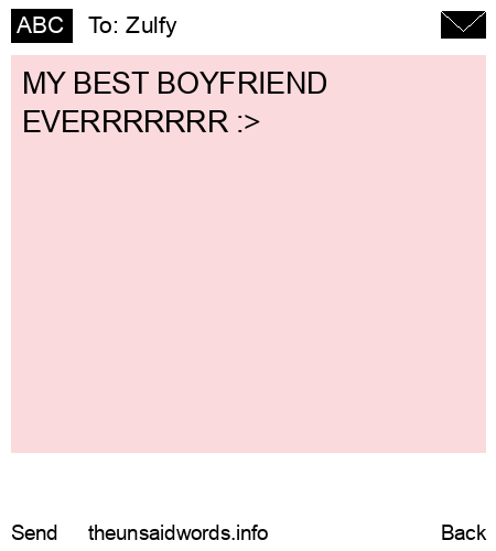 unsent message to Zulfy