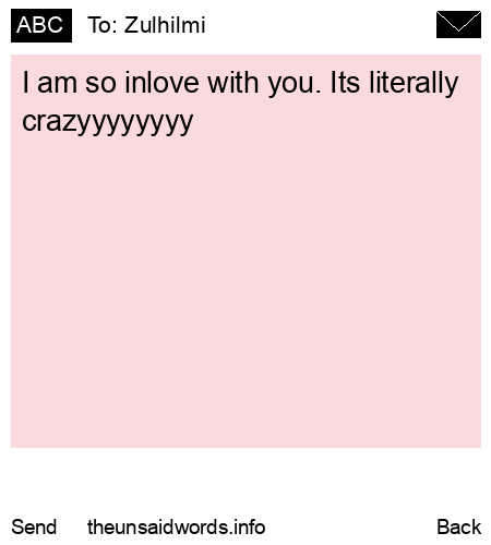 unsent message to Zulhilmi 