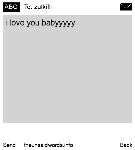 unsent message to zulkifli