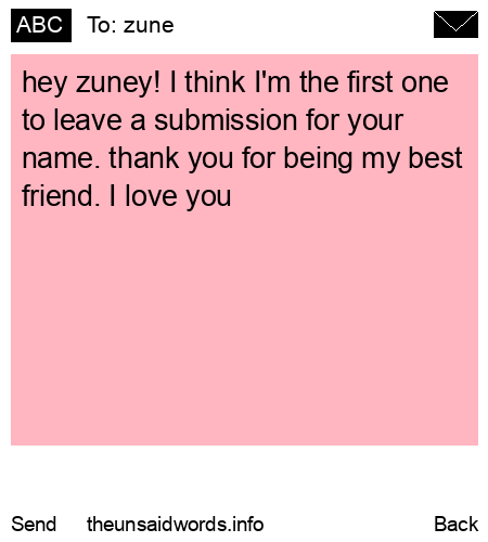 unsent message to zune
