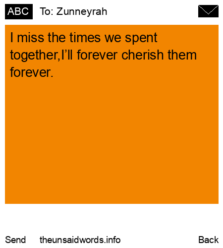 unsent message to Zunneyrah 