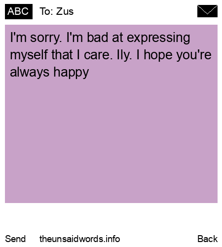 unsent message to Zus