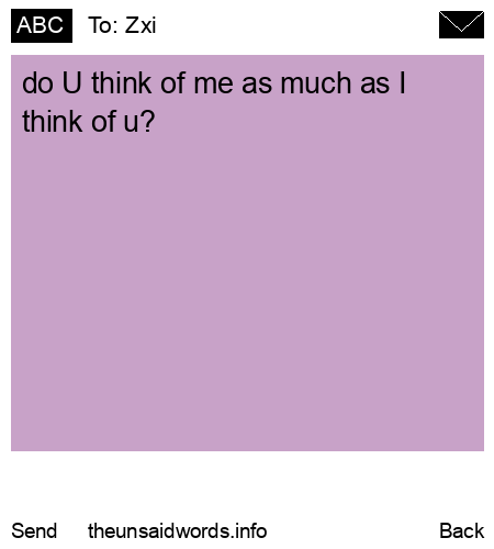 unsent message to Zxi