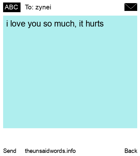 unsent message to zynei