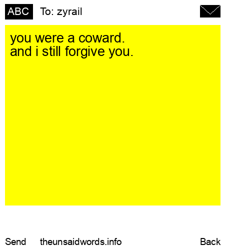 unsent message to zyrail