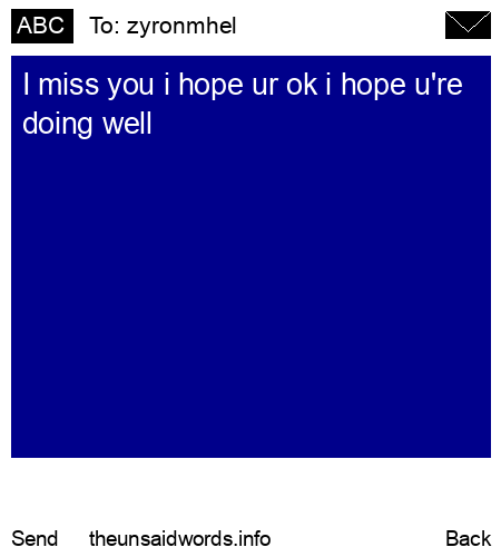 unsent message to zyronmhel